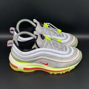 Nike Air Max 97 Rft GS‎ 'Silver Volt Running Shoes Men’s Sz 5Y / Women’s Sz 6.5